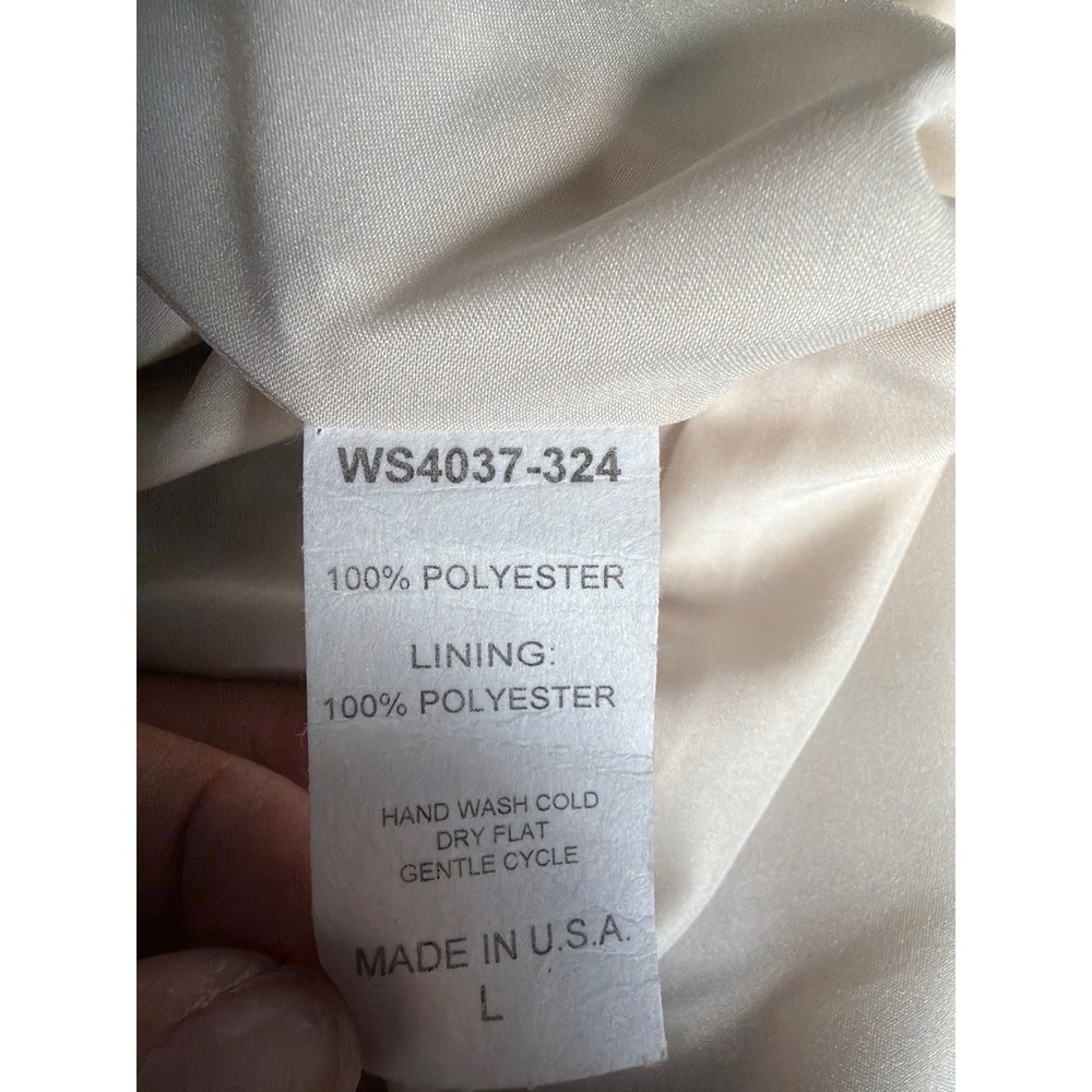 Willa Story Abstract Wavy Print Button Front Midi Skirt Green Rust Gold Large - Picture 10 of 10
